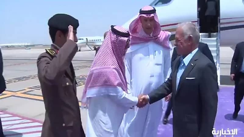 ملك الأردن يصل جدة.. فيديو