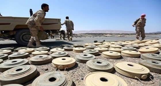 بالفيديو.. قوات المملكة تعثر على 14 عبوة ناسفة حوثية في ضراوية بصعدة