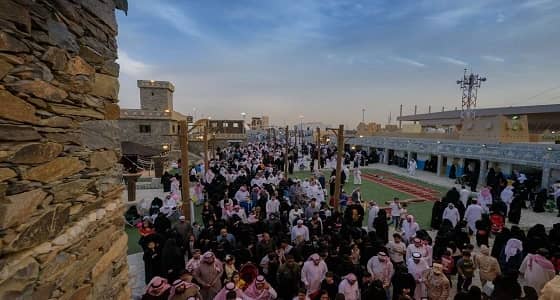 بالصور.. وسط إشادة إدارة المهرجان " قرية الباحة التراثية " تختتم مشاركتها