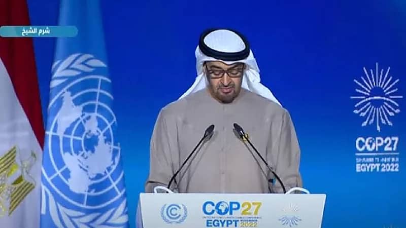 بالفيديو .. كلمة رئيس الإمارات في مؤتمر " كوب 27 " بشرم الشيخ