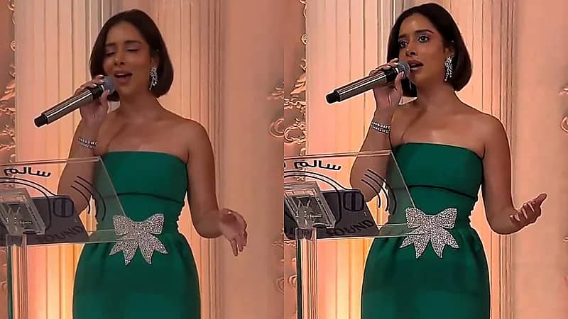 بإطلالة خضراء .. بلقيس تُشعل أحد الأعراس بالكويت .. فيديو