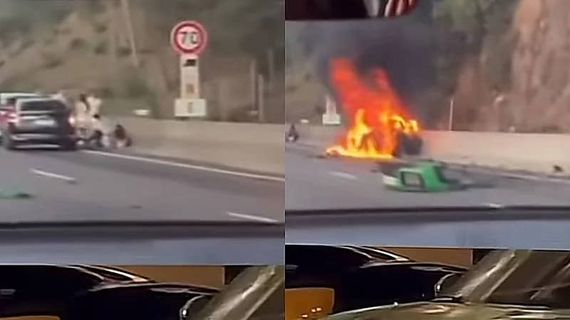 فتاتان كويتيتان تتعرضان لحادث مروري مروع في موناكو .. فيديو