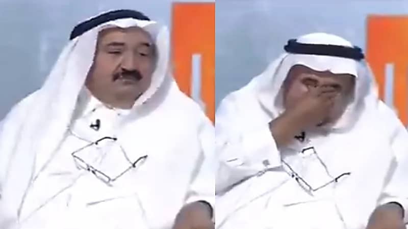 شاهد.. تركي الدخيل يُبكي قينان الغامدي على الهواء