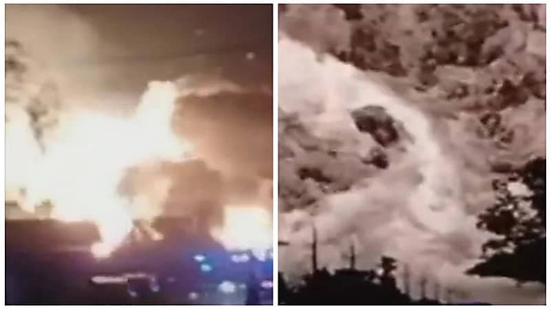 مصرع وإصابة 51 شخص في انفجارين بمحطة وقود .. فيديو