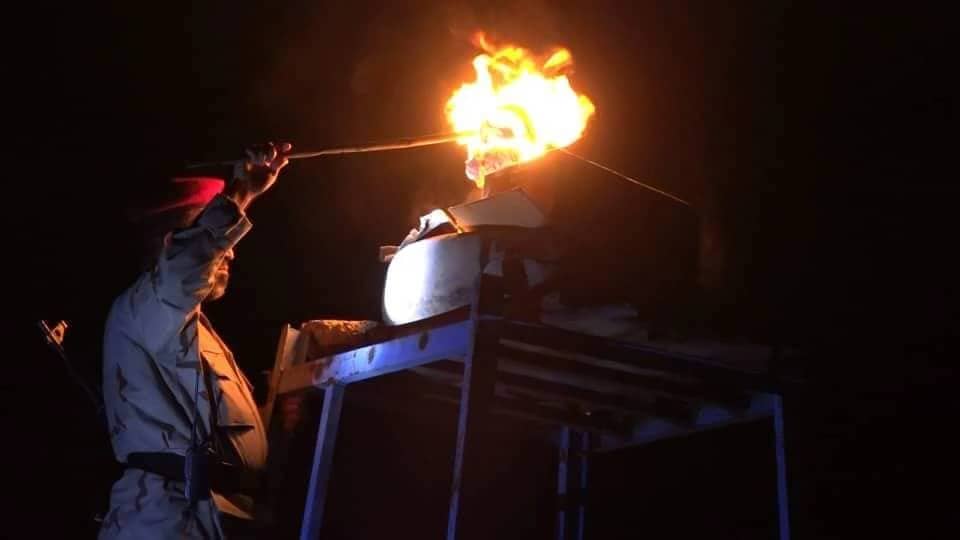 قيادة اللواء 83 مدفعية توقد شعلة سبتمبر بالضالع وتتعهد بالوفاء لدماء شهدائها