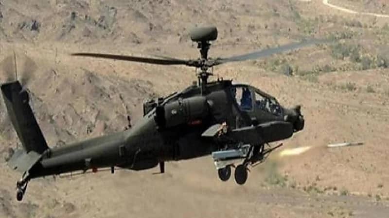 مروحيات الأباتشي تدمر عدة أهداف حوثية في صعدة