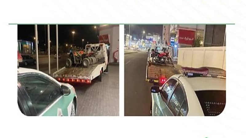 المرور يضبط 416 دراجة آلية مخالفة