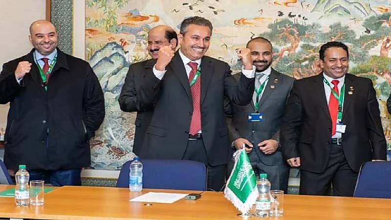 شاهد.. ردة فعل وزير النقل وفريقه بفوز المملكة بعضوية مجلس المنظمة البحرية الدولية