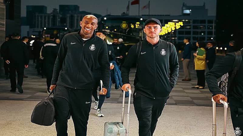 لحظة وصول بعثة النصر إلى الصين .. فيديو