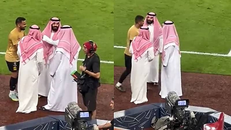 شاهد..رئيسا الهلال والاتحاد في حوار ودي قبيل الكلاسيكو