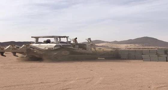 بالصور.. إزالة تعديات بمساحة 33500 متر في المندسة