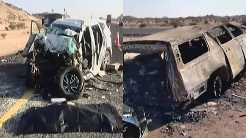 لم تنجُ إلا فتاة واحدة..تفاصيل وفاة 8 أشخاص من أسرة واحدة بطريق الرين