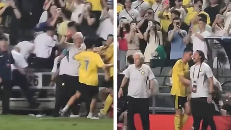 مشهد طريف لجيسوس يمنع مشجعًا من التصوير مع رونالدو .. فيديو