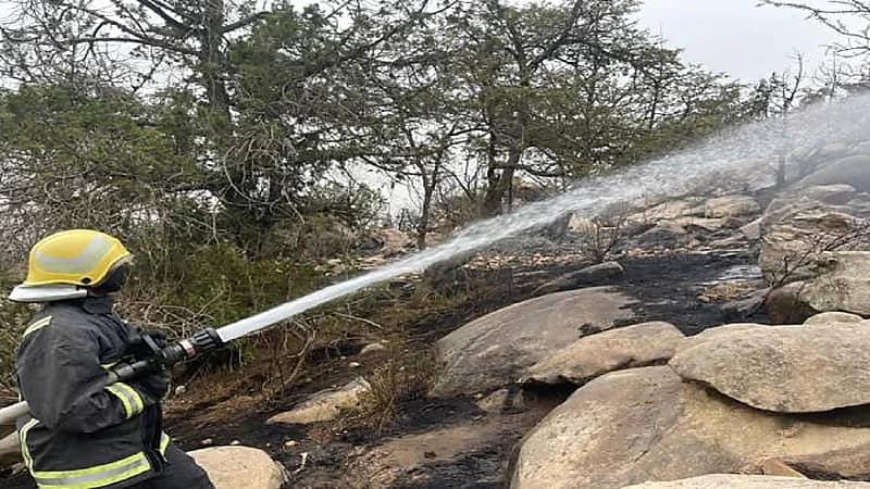 إمارة عسير تعلن السيطرة على حريق منتزه الجرّة
