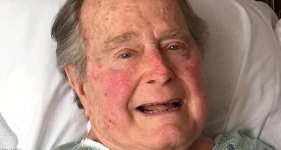 " بوش " الأب يصاب بوعكة صحية بعد وفاة زوجته