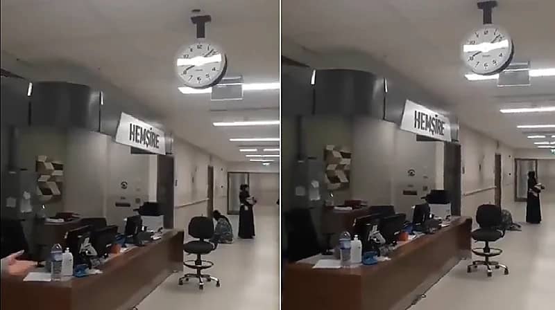 شاهد.. سيدة تكمل صلاتها لحظة حدوث الهزة الأرضية بهاتاي