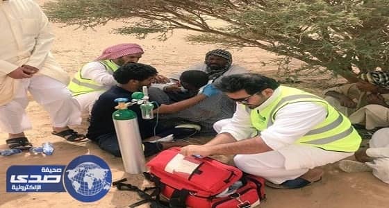 بالصور.. إنقاذ وافد سوداني اختفى في صحراء الفواد بوادي الدواسر