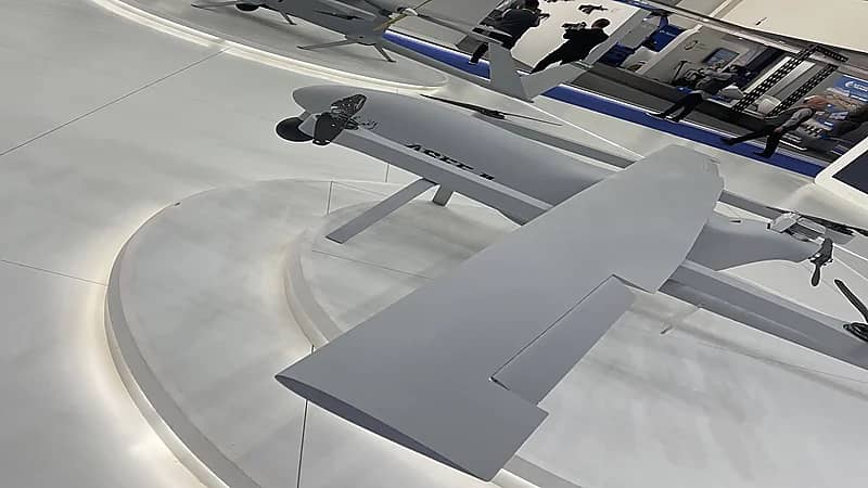 بالصور.. الدرون السعودي "عاصف 1" في معرض الدفاع العالمي