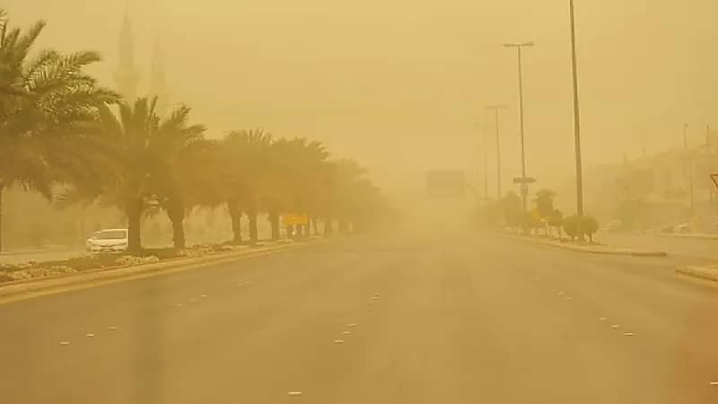 بالفيديو.. الأرصاد تنبه بنشاط أتربة مثارة على بعض المناطق