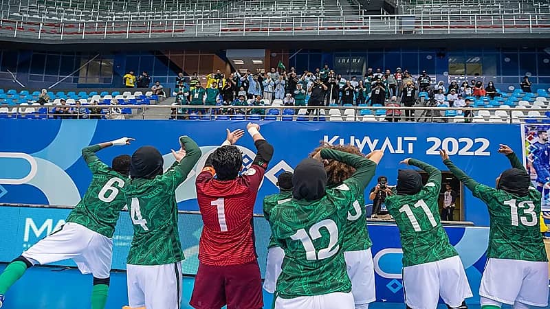 بالصور.. أخضر السيدات يحقق الميدالية البرونزية في دورة الألعاب الخليجية