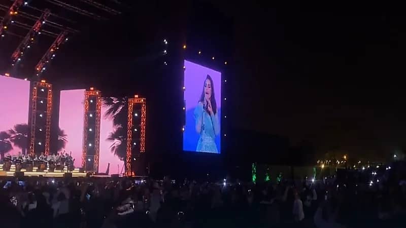 بالفيديو.. عبادي الجوهر وأحلام يطربان الجماهير في الرياض