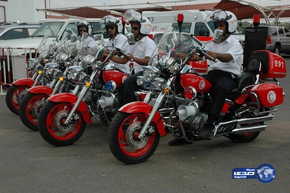 الدراجات النارية بالهلال الأحمر تباشر الحالات الإسعافية في المشاعر