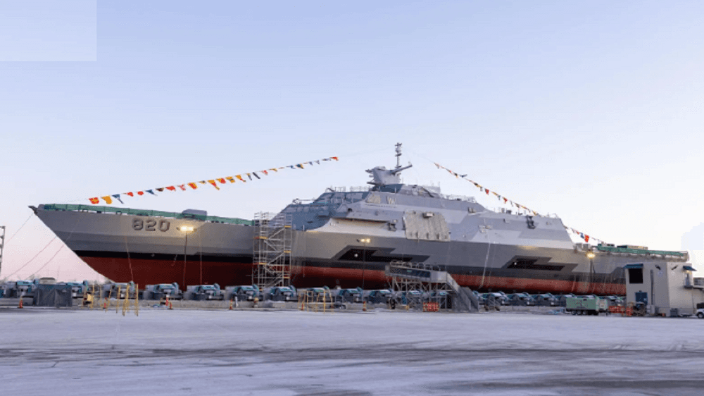 القوات البحرية تعوِّم في أمريكا أولى سفنها القتالية ضمن مشروع "طويق".. فيديو