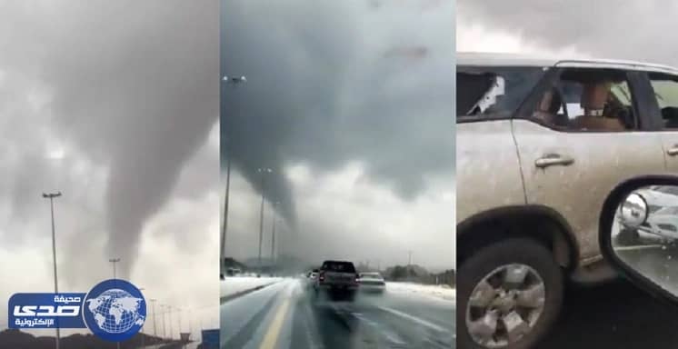 بالفيديو .. أضرار بالغة سببها إعصار قادم من أبها ماراً بأحد رفيدة