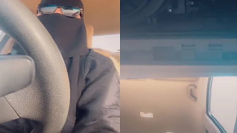 بالفيديو .. لحظة تعرض فتاة لحادث خلال قيادتها للسيارة