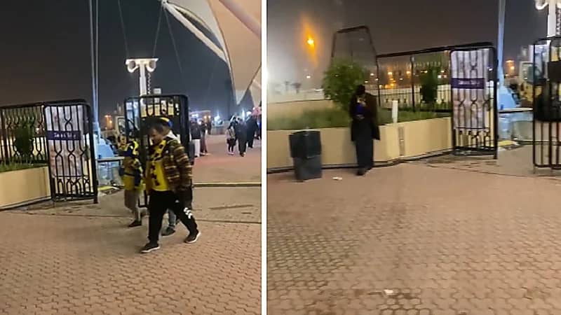 بالفيديو .. جماهير النصر تغادر الملعب بعد هدف "حمدالله"