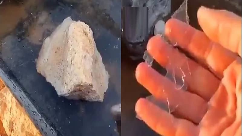 فيديو..مواطن يوثق تجمد المياه غرب عرعر