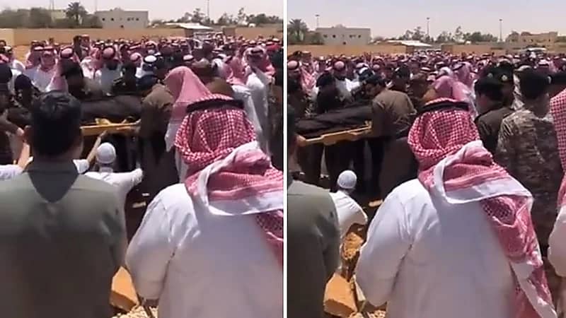 جموع غفيرة تشيع جثمان الشهيد عبدالعزيز الفريح في رفحاء - فيديو