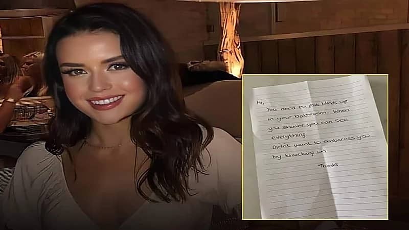 فتاة بريطانية تجدد إضاءة حمامها وجارها يصدمها برسالة