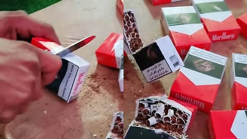 طفل يوثق توبة والده من الدخان بسعادة وينصح الشباب: أبوي كبها لا تدخنون .. فيديو