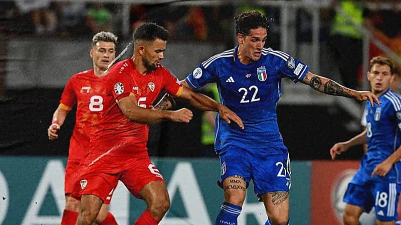 تعادل إيطاليا مع مقدونيا الشمالية في تصفيات كأس أمم أوروبا