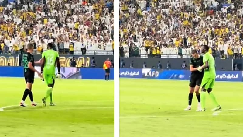 مشادة بين ميندي وإيبانيز بعد تسجيل رونالدو الهدف الرابع .. فيديو