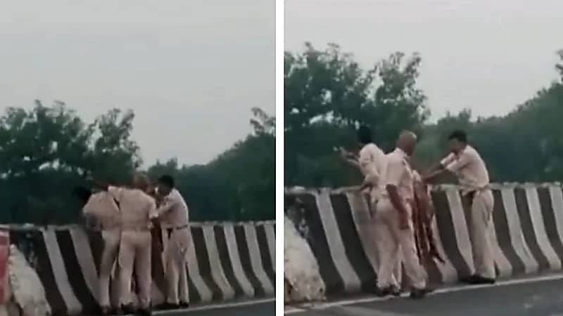 الشرطة الهندية تتخلص من جثة مسن بطريقة مروعة..فيديو