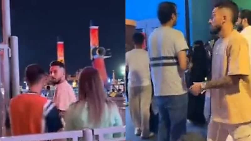 لاعبا النصر يستمتعان بأجواء البوليفارد .. فيديو