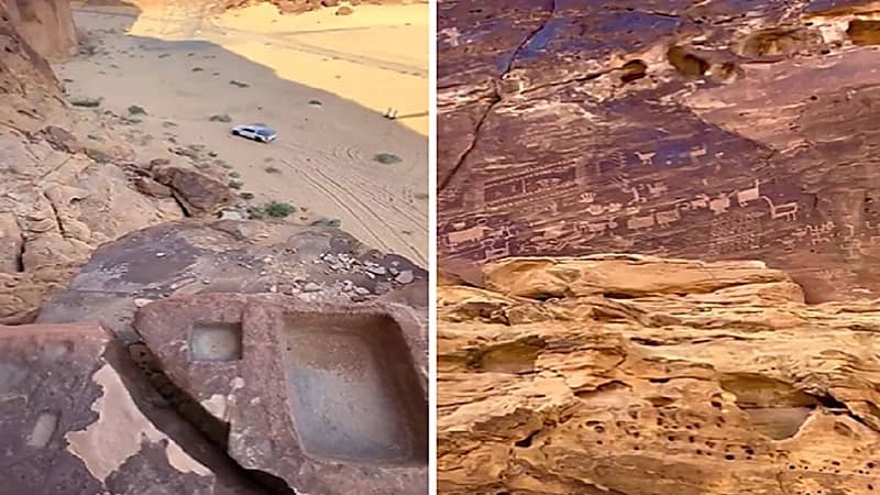 مواطن يعثر على آثار تاريخية بالقرب من حائل .. فيديو