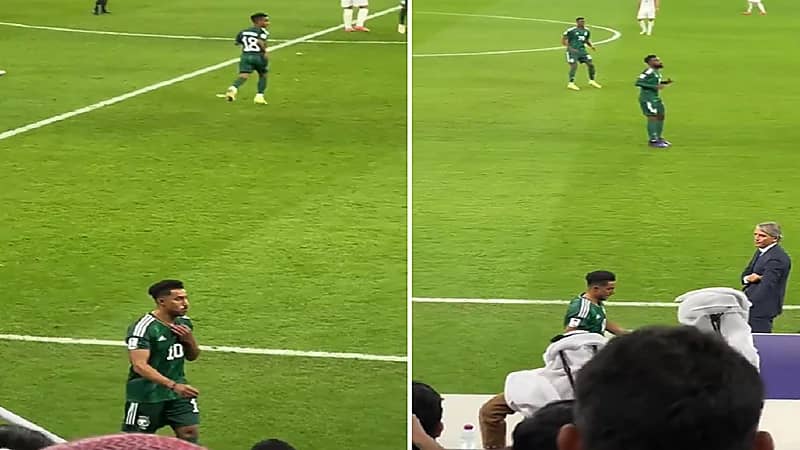 ردة فعل سالم الدوسري بعد استبداله .. فيديو