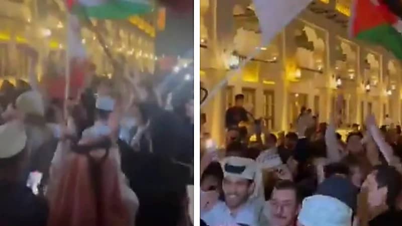 جمهور قطر قبل مواجهة الأردن: عنابي جوعان جيبو له منسف .. فيديو