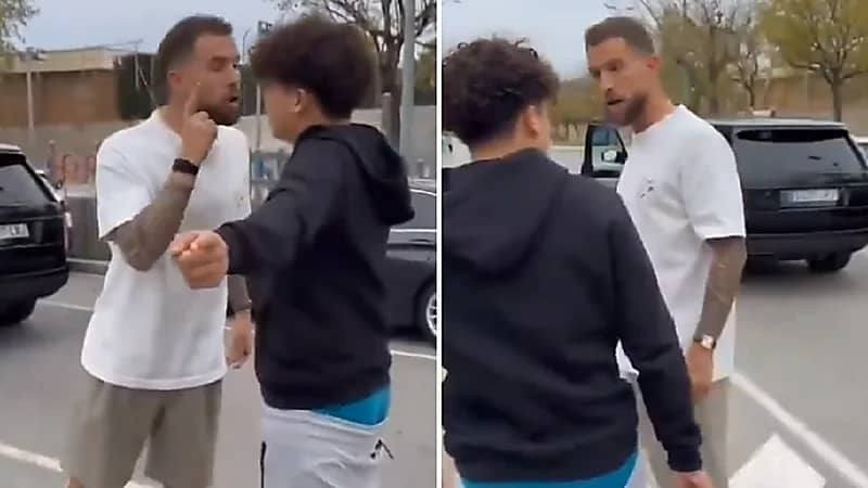 كشف هوية المشجع الذى أثار استفزاز لاعب برشلونة