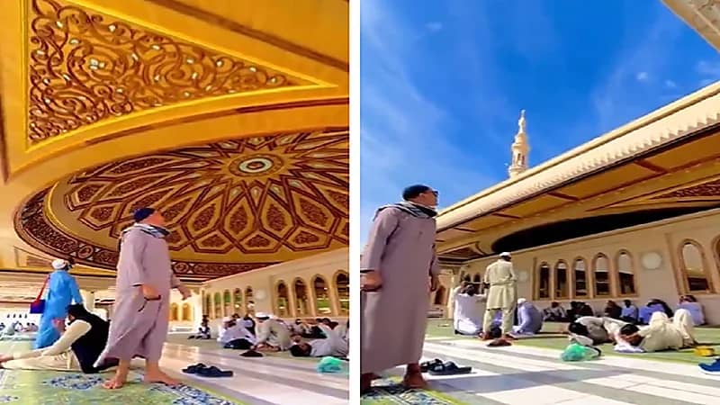 جمال الفن المعماري في المسجد النبوي .. فيديو