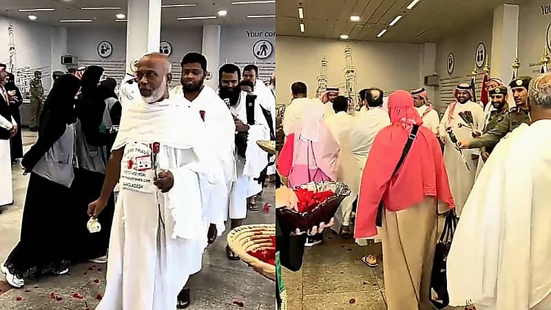 وصول آخر رحلة حجاج من مبادرة طريق مكة لمطار جدة  .. فيديو