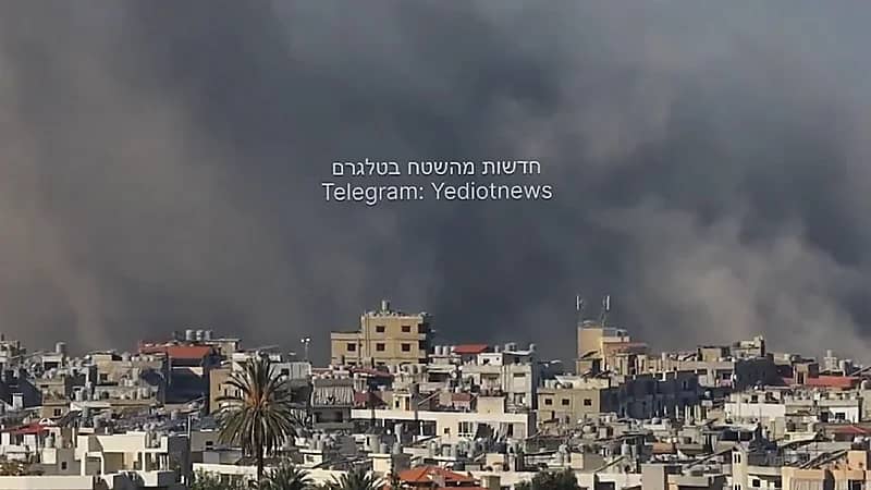 فيديو يوثق لحظة قصف الطيران الإسرائيلي أهدافا بجانب مطار بيروت..فيديو