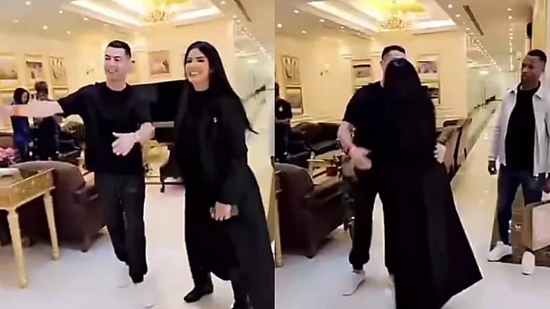 ترحيب حار من رونالدو لهند بومشمر .. فيديو