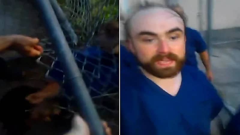 سجين يوثق لحظه هروبه من زنزانته ..فيديو