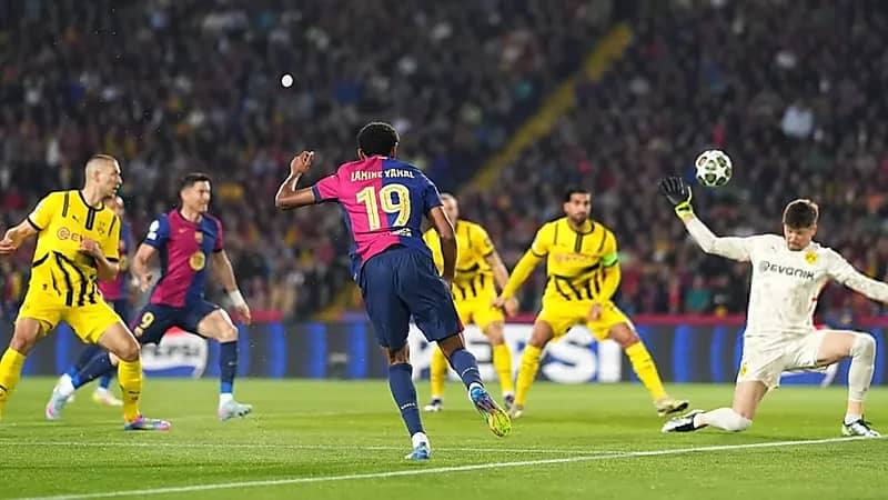 برشلونة يكتسح دورتموند برباعية نظيفة