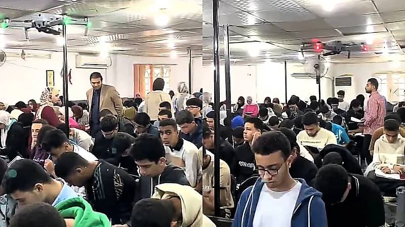 أستاذ جامعي يرصد حالات الغش في قاعة الامتحانات بطريقة مبتكرة! .. فيديو