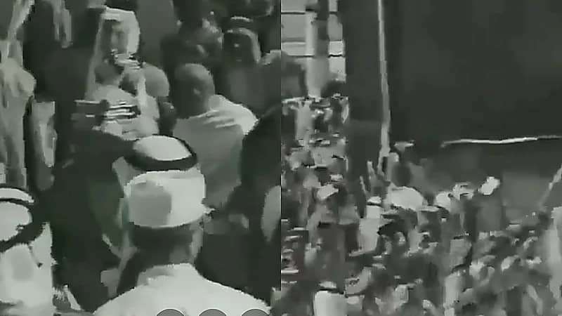 مقطع نادر للملك عبدالعزيز آل سعود وهو يطوف حول الكعبة قبل 87 عامًا .. فيديو